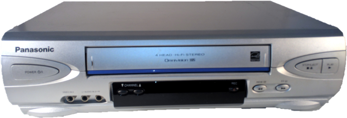 Pv V4524s Omnivision Vhs 4 Head Hi Fi Stereo Vcr - Cassette Player (1500x527), Png Download