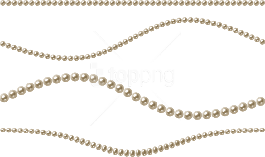 Free Png Pearl String Png Images Transparent - Pearl Necklace Png (850x504), Png Download