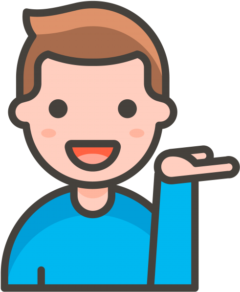 Man Tipping Hand Emoji - Singer Icon Png (866x650), Png Download