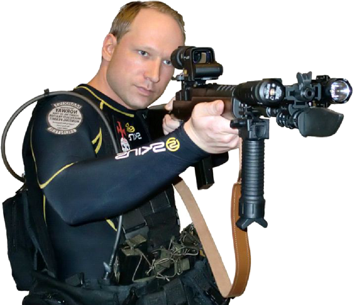 Tell Me More About How Your Strict Gun Laws Stopped - Guy With A Gun Png (940x627), Png Download