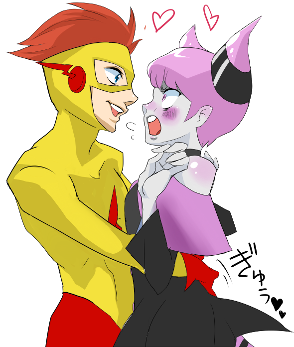 Kid Flash X Jinx (600x700), Png Download