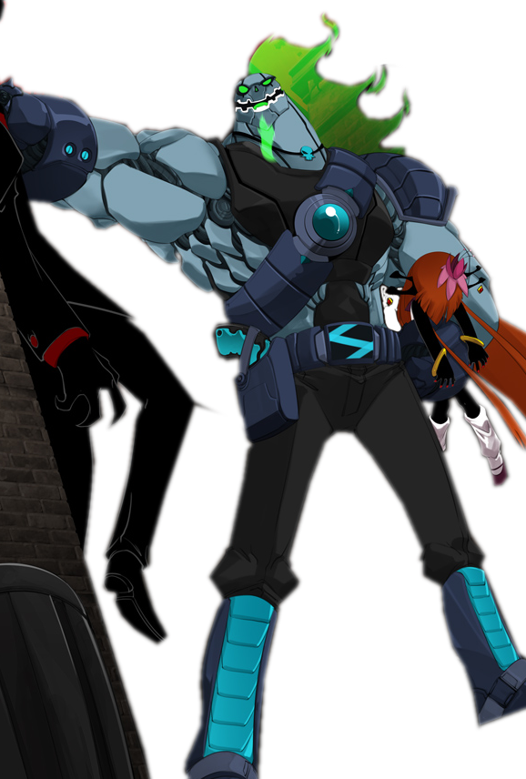 Skulker - Danny Phantom Ember And Skulker (578x856), Png Download