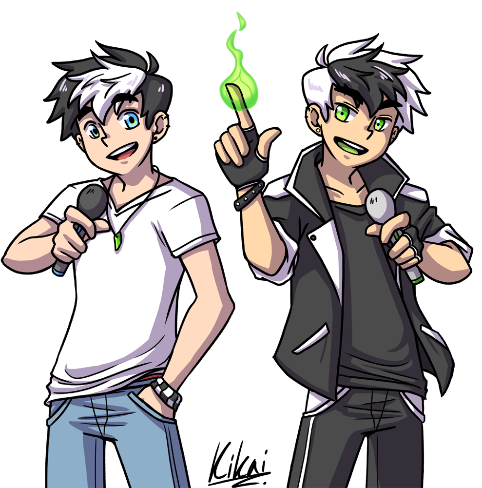 Danny Phantom Popstar Au - Danny Phantom Au Fanart (1000x1000), Png Download