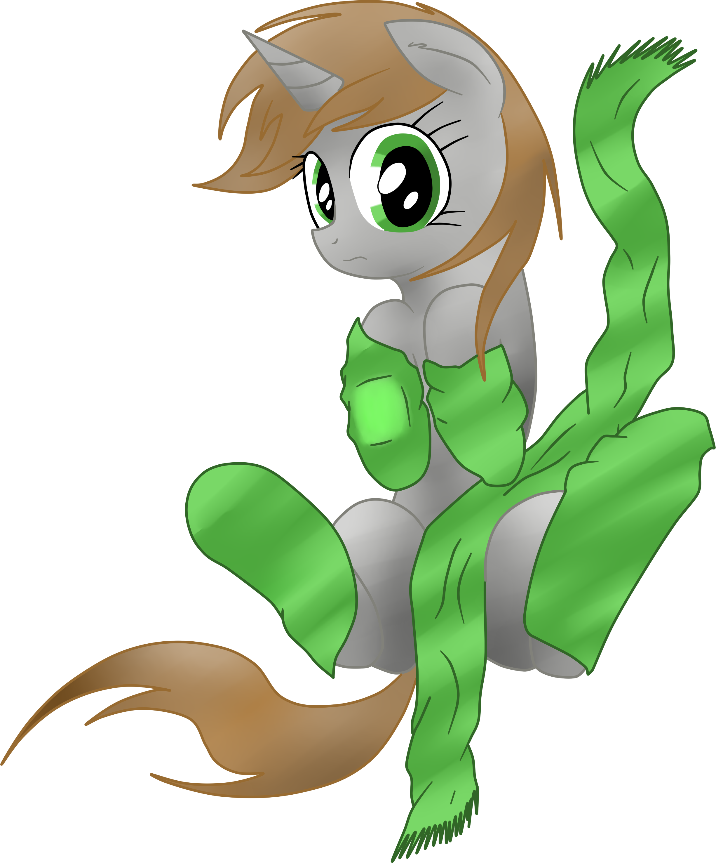 Derpy Hooves Green Mammal Vertebrate Horse Like Mammal - Little Pip In Socks (2453x2955), Png Download