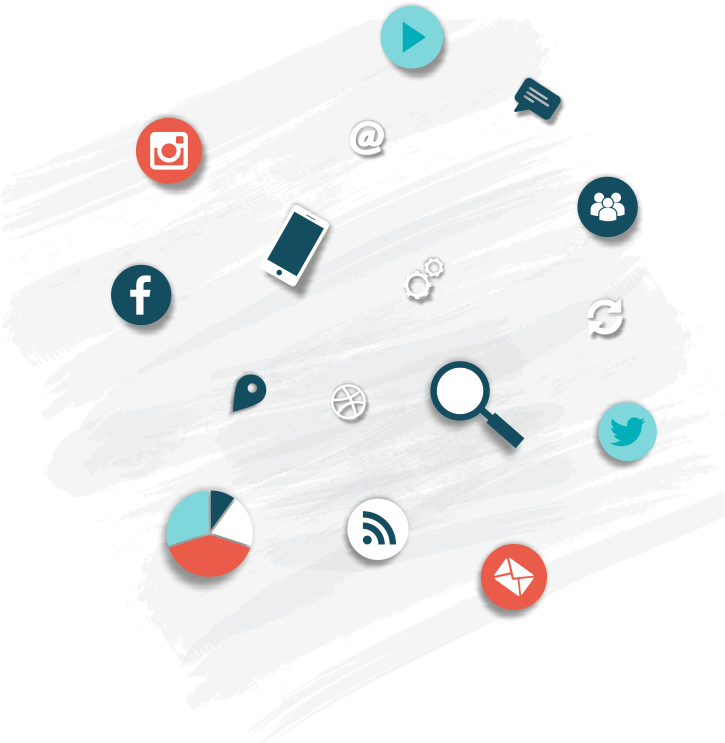 Social Media Marketing And Targeted Display Advertising, - Graphic Design (800x800), Png Download