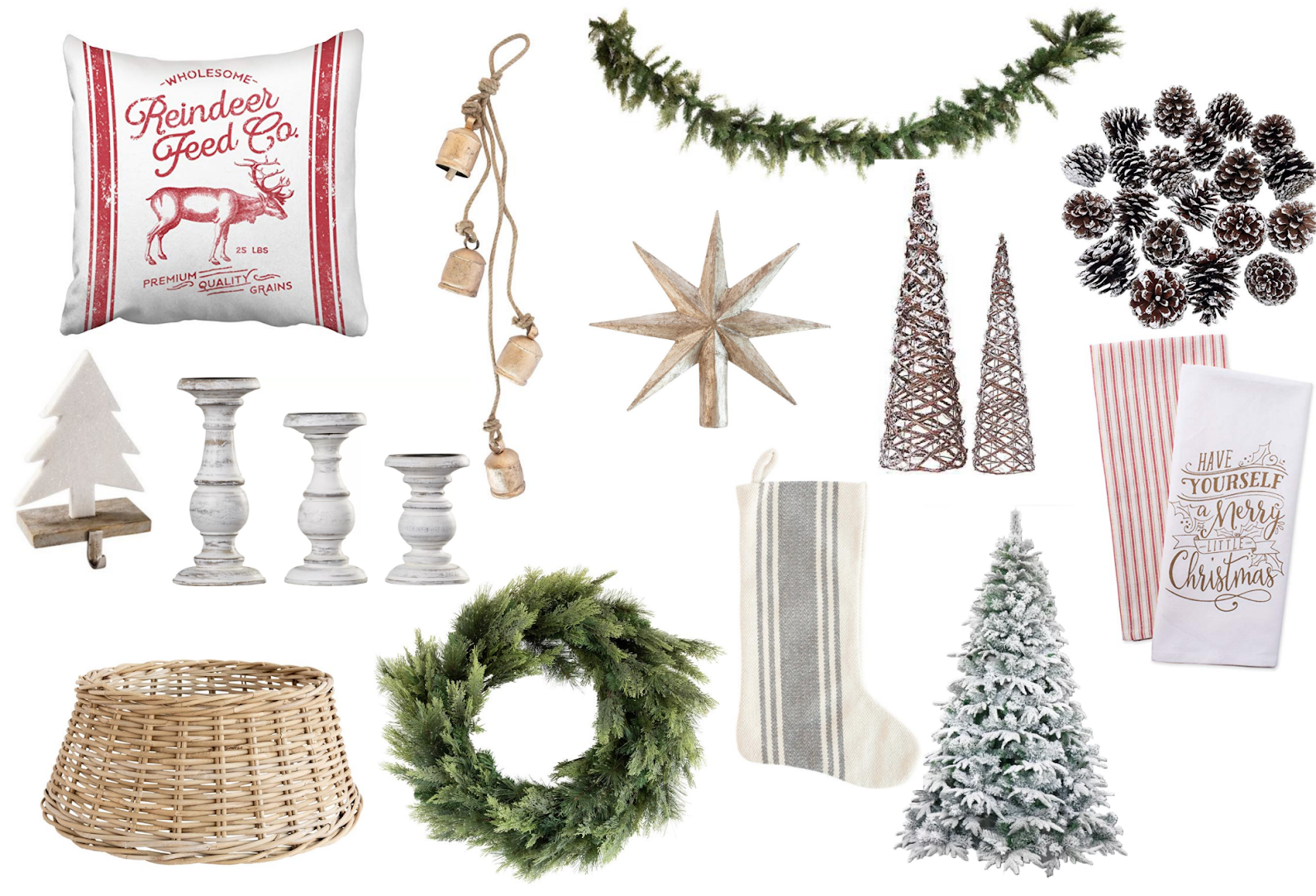 Rustic Bell Door Hanger - Christmas Tree (1600x1099), Png Download