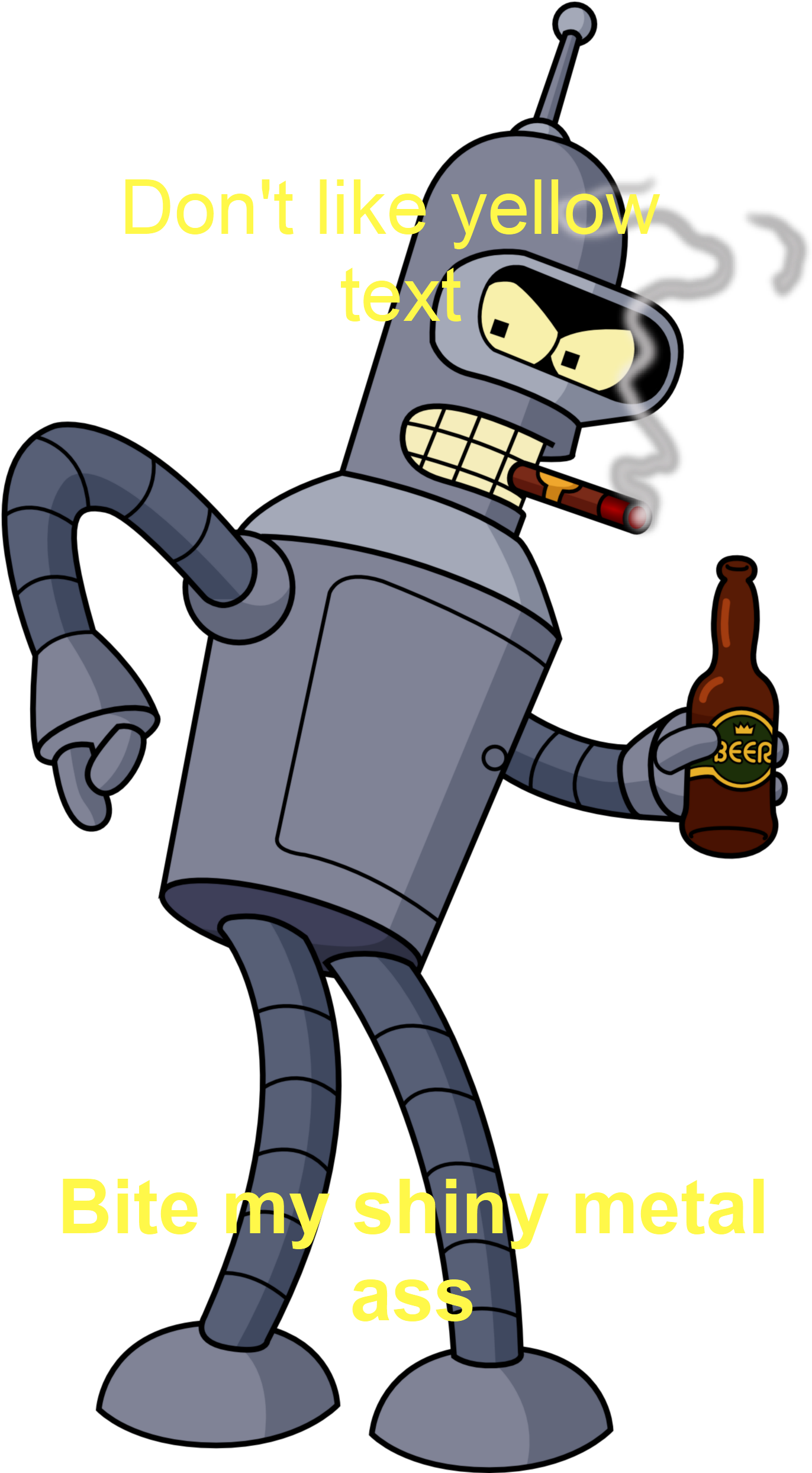 Permalink - Bender Futurama Png (1380x2492), Png Download