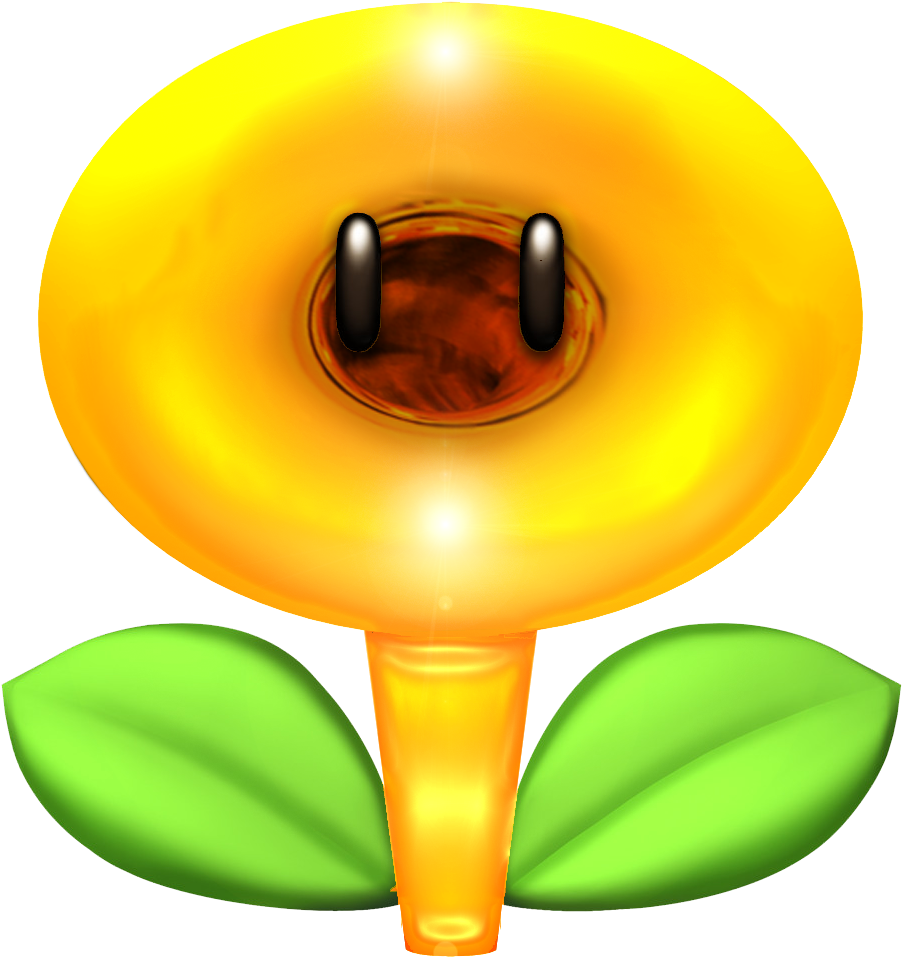 Fire Flower 2 Super Mario World Ice Flower Transpa - Mario Series (1000x1000), Png Download
