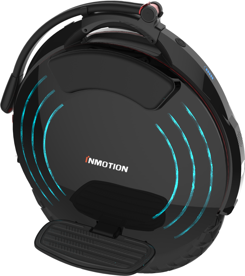 Inmotion V10 - Black One Wheel Hoverboard (2000x1310), Png Download