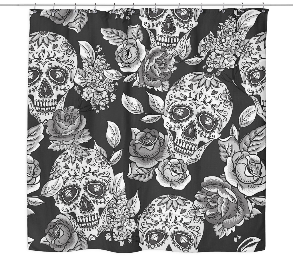 Floral Dia De Muertos Background (1024x1024), Png Download