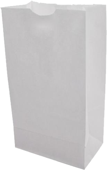 25 Lb White Paper Bags - Construction Paper (600x600), Png Download