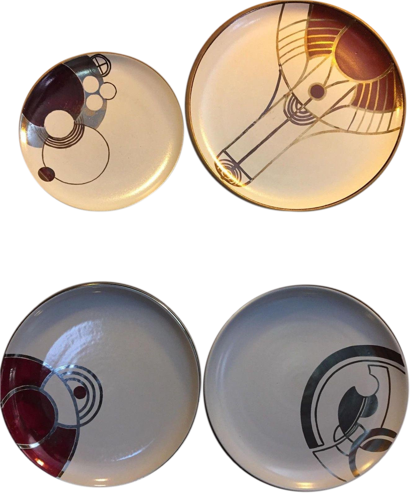 Ceramics Frank Lloyd Wright Design Prototype Plates - Circle (1470x1767), Png Download