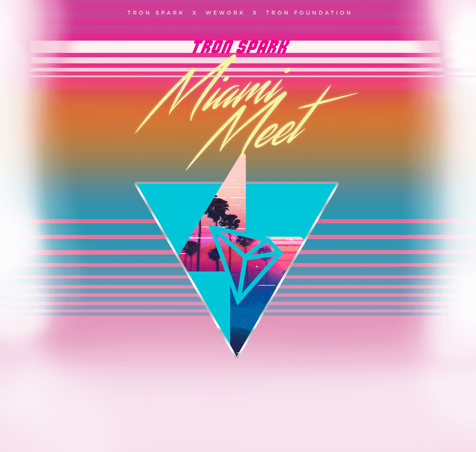 Tron Spark Wework Miami Meet - Graphic Design (1600x1520), Png Download
