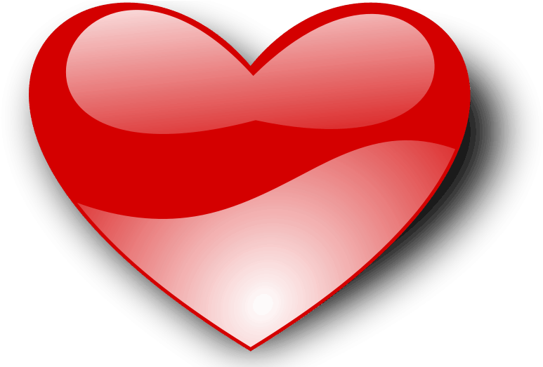 Computer Express - Transparent Background Heart Clipart (800x522), Png Download