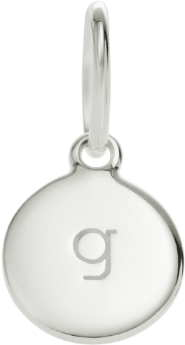 G Circle Letter Sterling Silver - Locket (1100x1200), Png Download