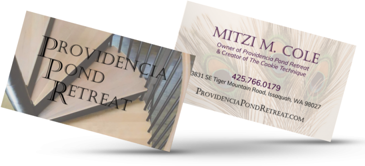 Providencia Pond Retreat Business Card - Graphic Design (768x576), Png Download