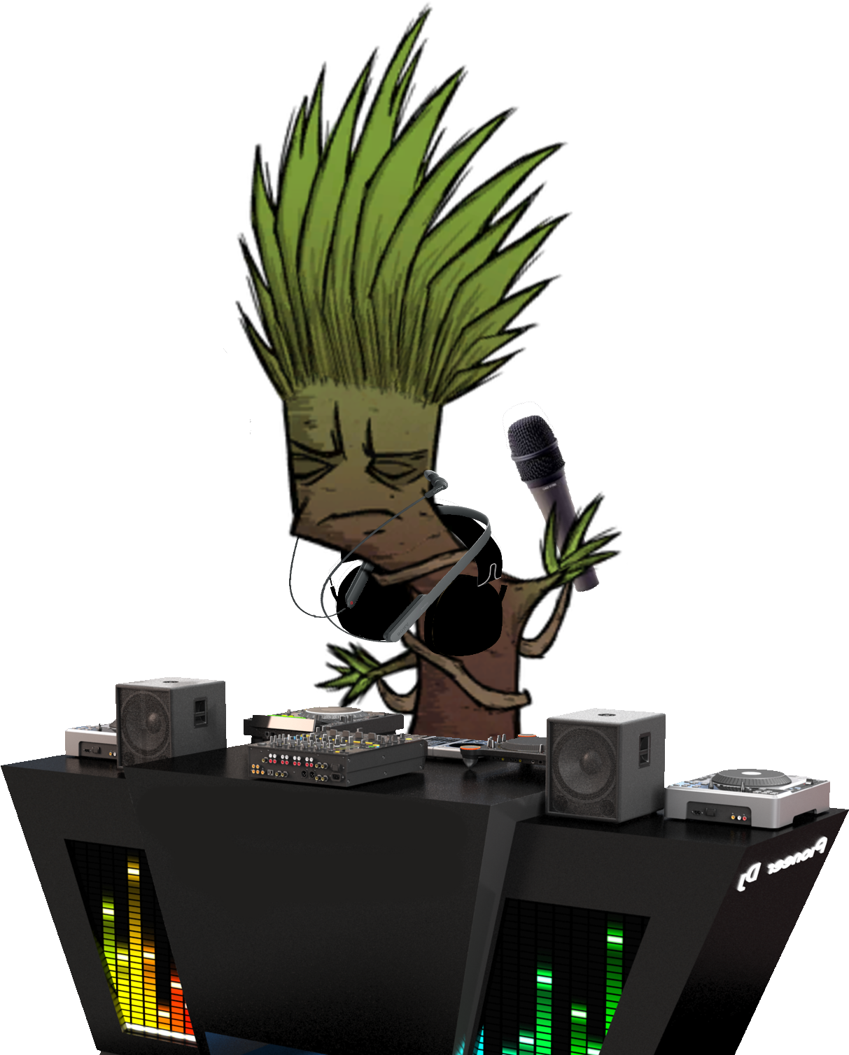Regular Dj Jungle Tree - Jungle (1300x1600), Png Download