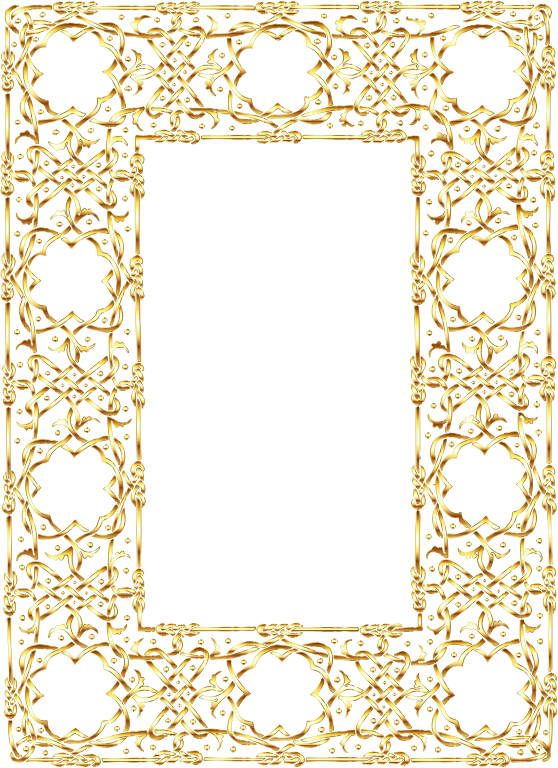 Medium Image - Gold Png Frame Background (558x768), Png Download
