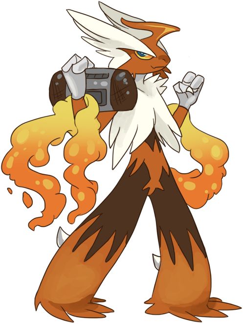 Mega Evolution Blaziken Artwork By Fluffyfluffs - Illustration (529x717), Png Download