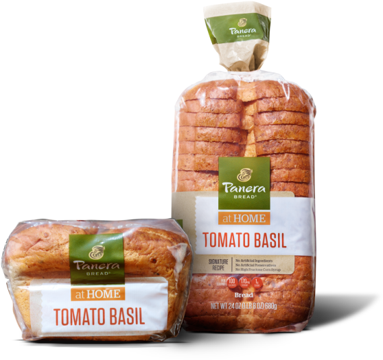 Tomato Basil Sliced Bread My Favorite - Panera Bread Sliced Bread (768x596), Png Download