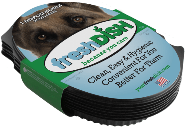 Fresh Dish Large Dish - Companion Dog (600x526), Png Download