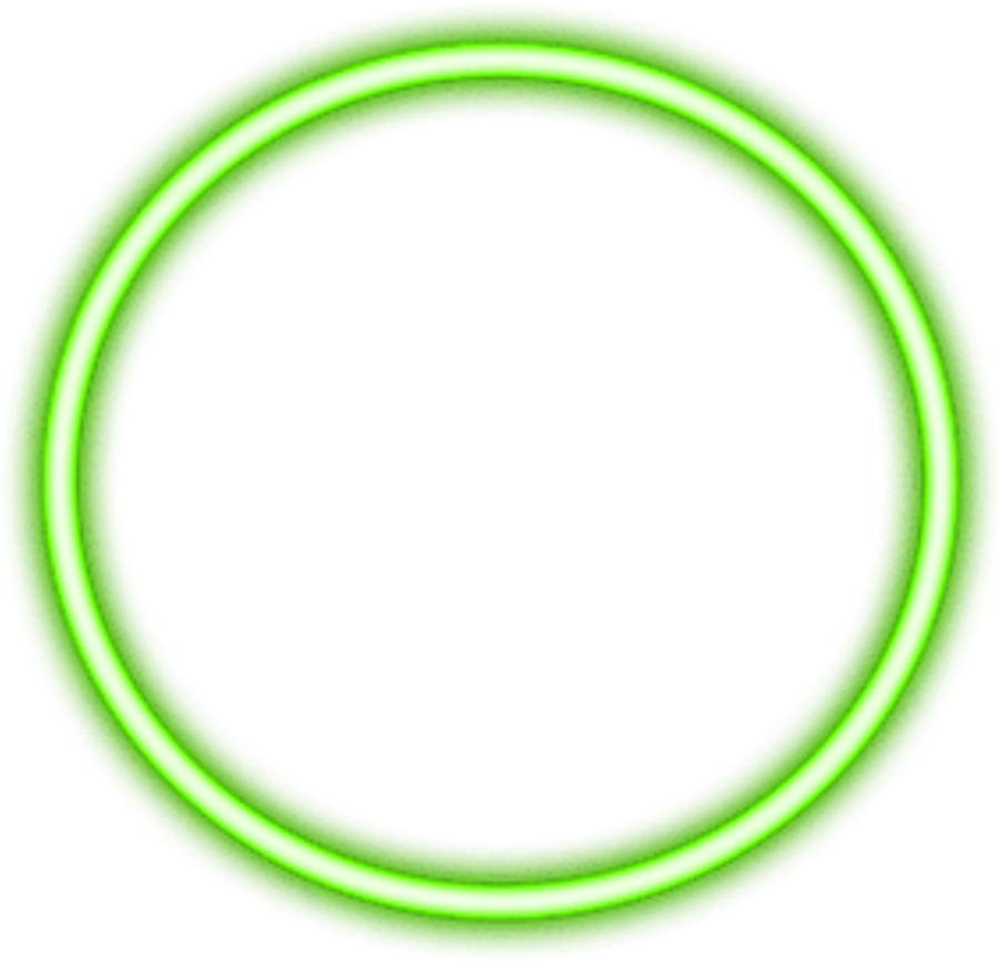 #neon #green #neon #circle #border #png #freetoedit - Circle (1024x992), Png Download
