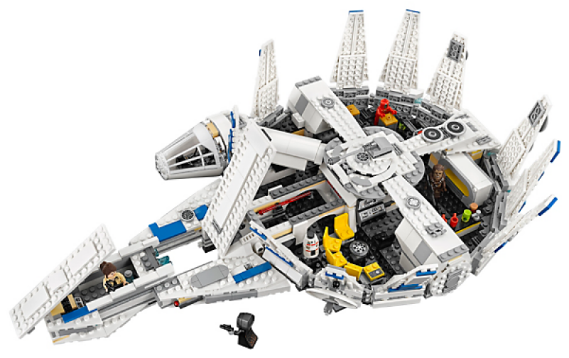 Star Wars Lego Kessel Run Millennium Falcon (800x800), Png Download