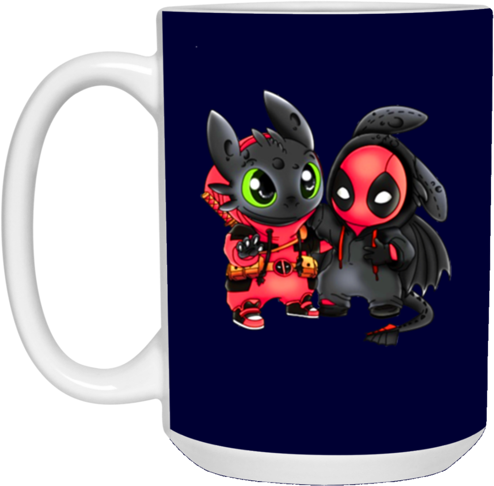 Toothless Night Fury Dragon Deadpool - Deadpool And Toothless (1024x1024), Png Download