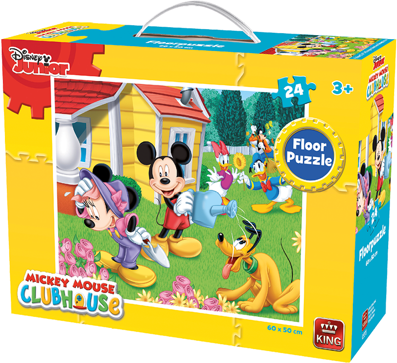 Disney 24pcs Floorpuzzle Mickey Mouse - Mickey Mouse Clubhouse (800x800), Png Download