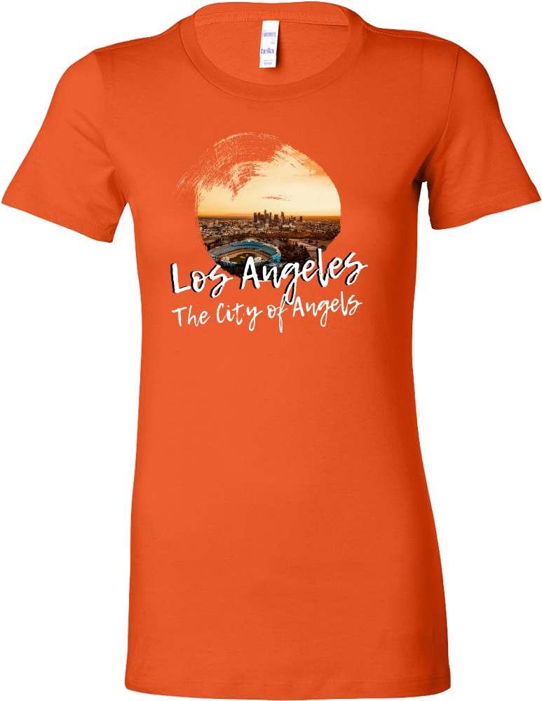 Los Angeles The City Of Angels Skyline Love Country - Shirt (1000x1000), Png Download