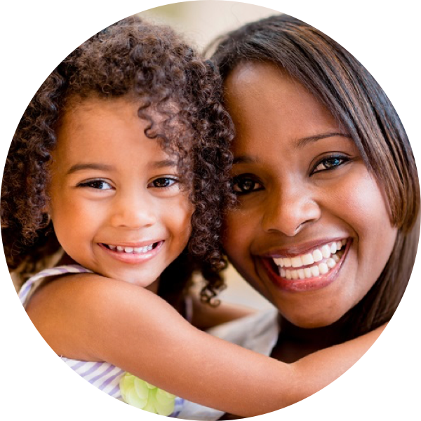 Black Mother With Toddler - Down Syndrome Baby Social Security Income (600x600), Png Download