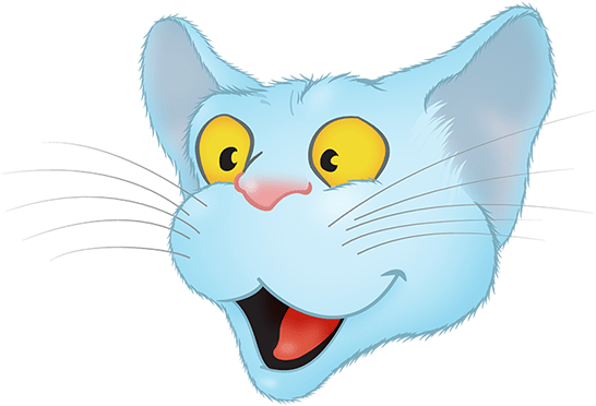 Blue Cat Emoji Messages Sticker-2 - Cat Yawns (644x500), Png Download