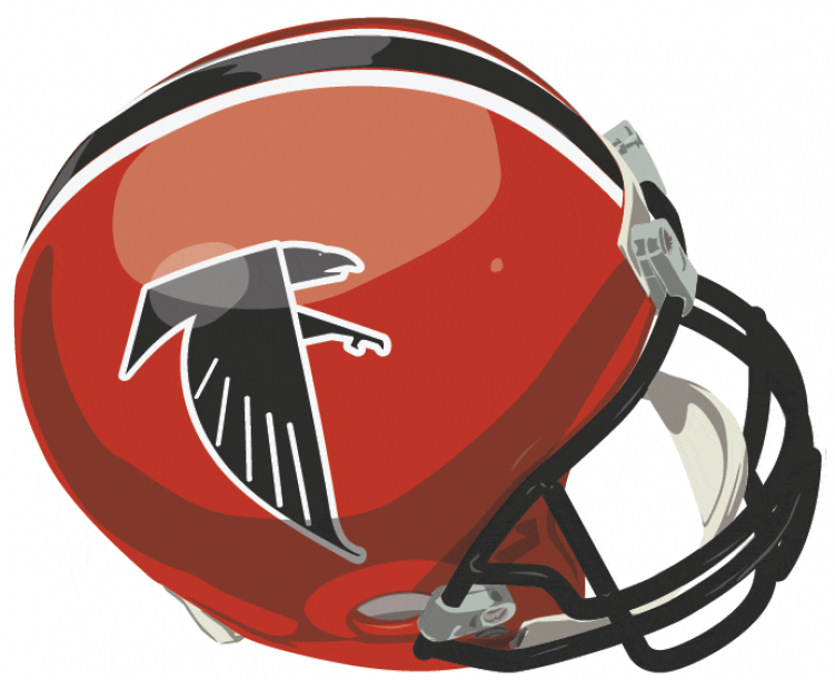 Atlanta Falcons Iron On Stickers And Peel-off Decals - Atlanta Falcons (750x930), Png Download