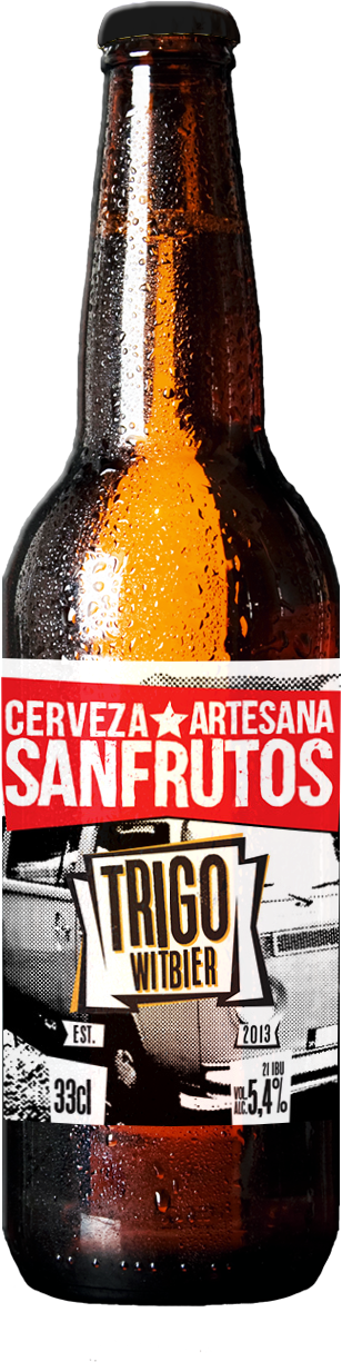Cerveza Sanfrutos Trigo - Beer Bottle (2033x1348), Png Download
