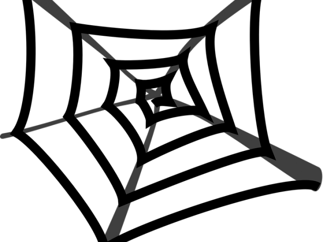 Spider Web Clipart Vector - Spider Web Png Cartoon (640x480), Png Download