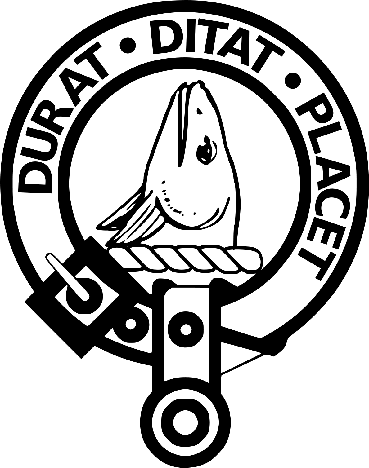 Ged - Gunn Clan Crest (1200x1509), Png Download