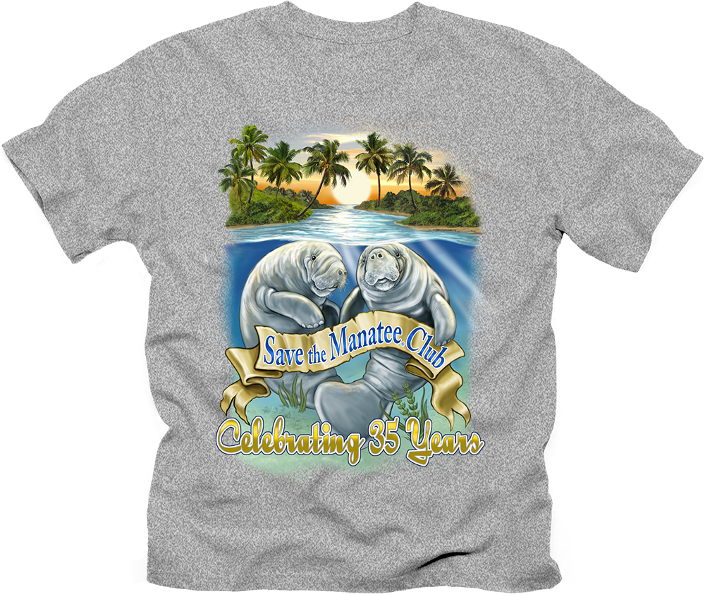 35th Anniversary Smc Youth T-shirt - Manatee Shirt (1000x843), Png Download