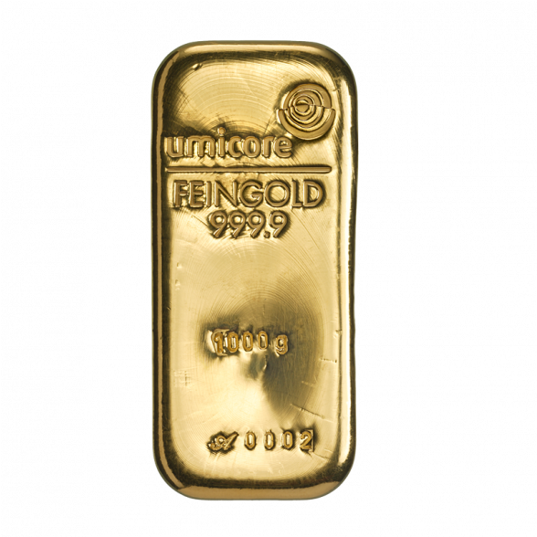 1 Kilo Gold Bar Umicore - Umicore Gold (940x587), Png Download