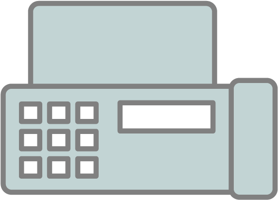 Fax - Fax - Icon - Free Material - Fax (640x640), Png Download