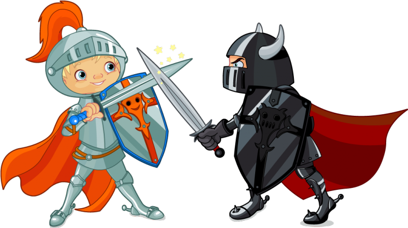 Knights Fighting Stickers - Knights Fighting (800x800), Png Download