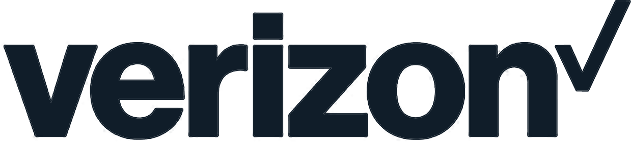 Verizon Logo Dark - Verizon Logo Hi Res (1239x280), Png Download