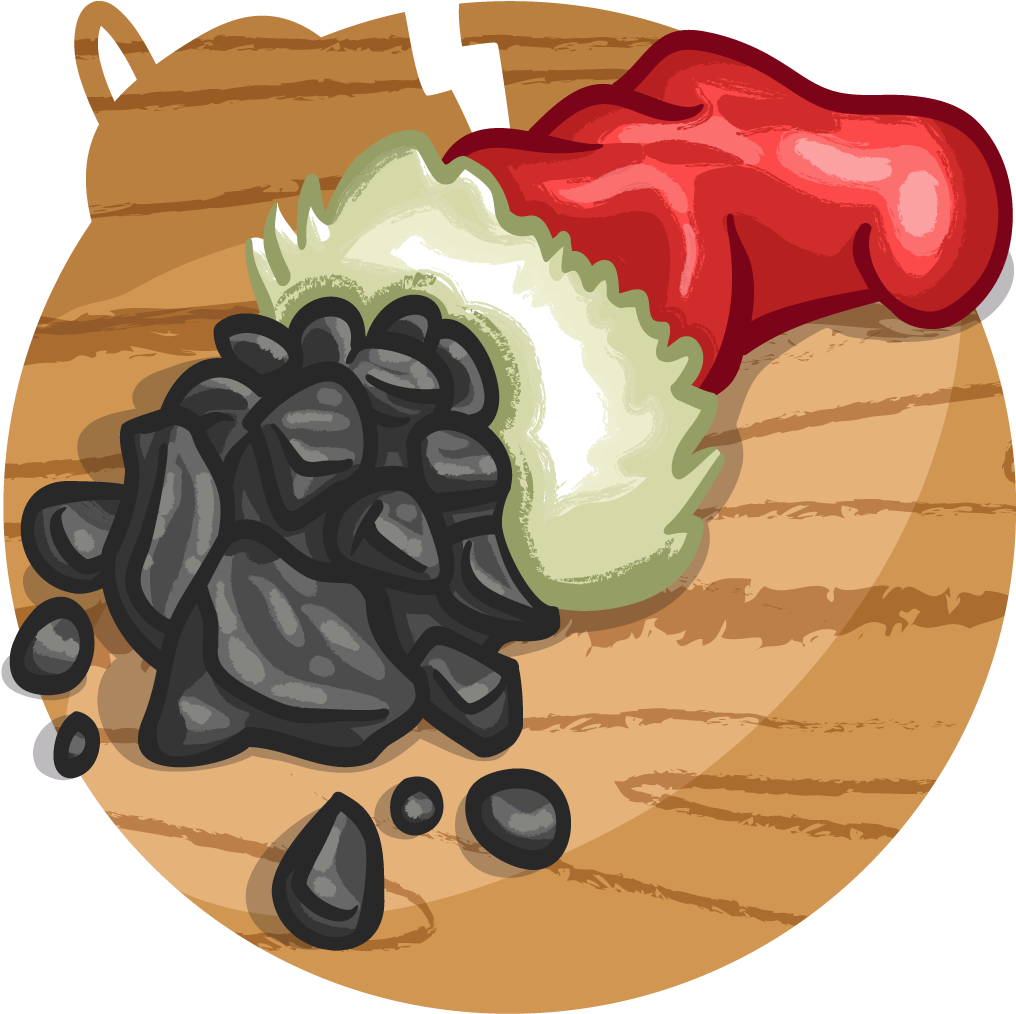 Lump Of Coal - Lump Of Coal Cartoon (1024x1024), Png Download