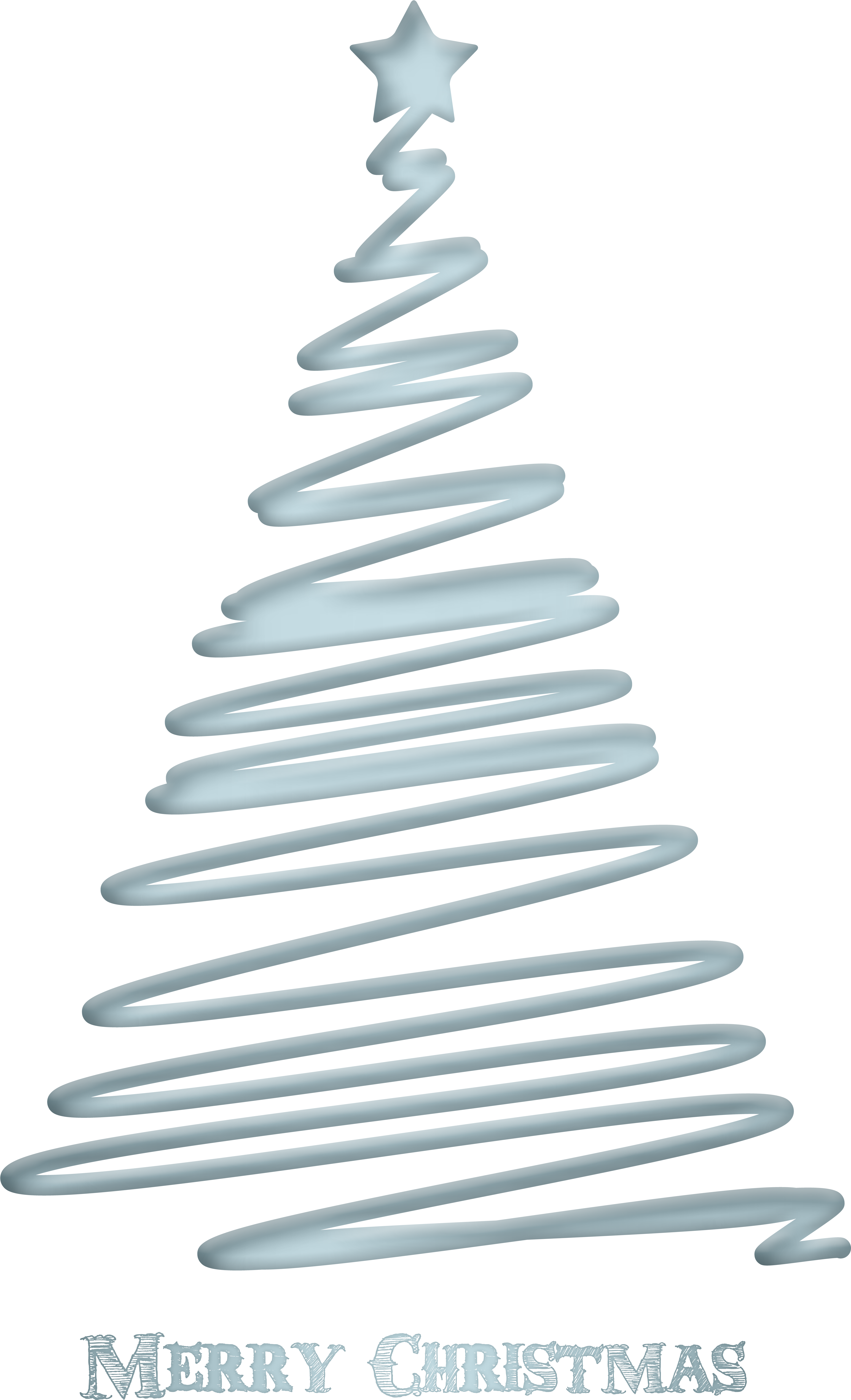 Merry Christmas Decorative Tree Transparent Image - Ribbon Christmas Tree On Wall (4914x8000), Png Download