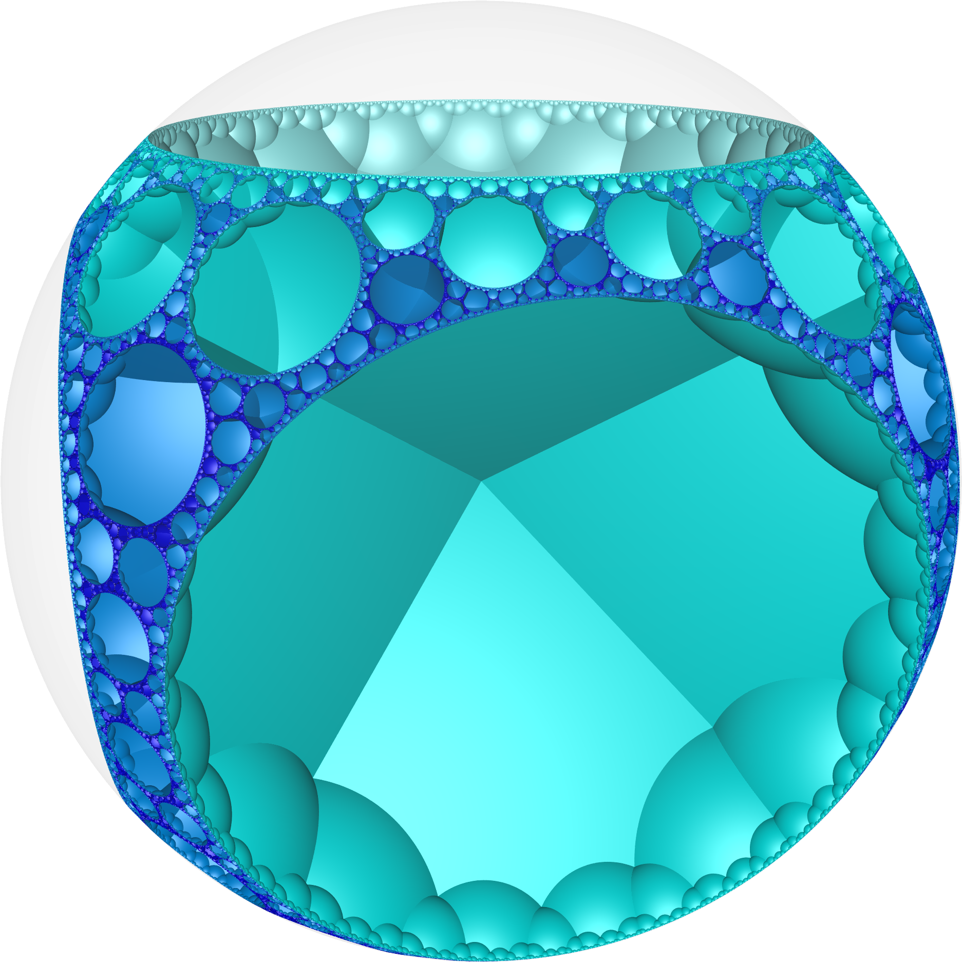 Hyperbolic Honeycomb 6 4 3 Poincare Vc - Diamond (2000x2000), Png Download