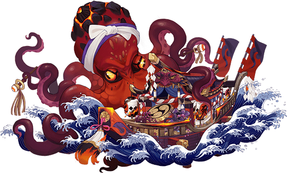 Enraged Kraken - Enraged Kraken Onmyoji (580x580), Png Download