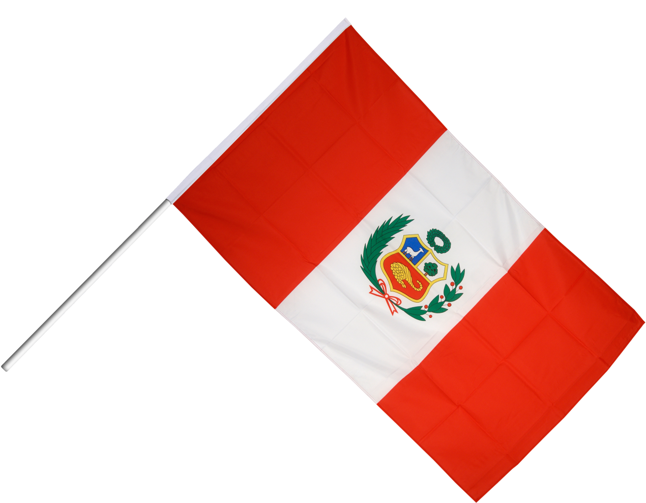 Peru Hand Waving Flag - Flag (1500x1124), Png Download