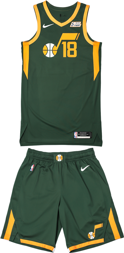 Earned Edition - Utah Jazz Jersey 2019 Green (450x900), Png Download