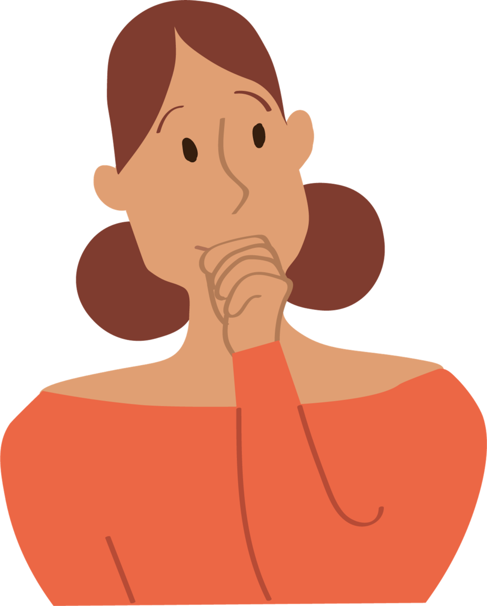 F Thinking - Illustration (1000x1243), Png Download