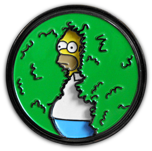 Disappearing Homer Pin The Patch Parlour Collective - Homer Pin (709x709), Png Download