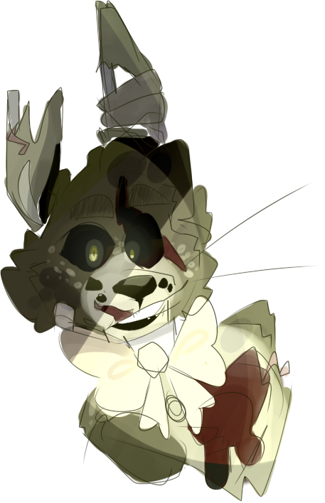 A Sketch Of Springtrap - Illustration (457x708), Png Download